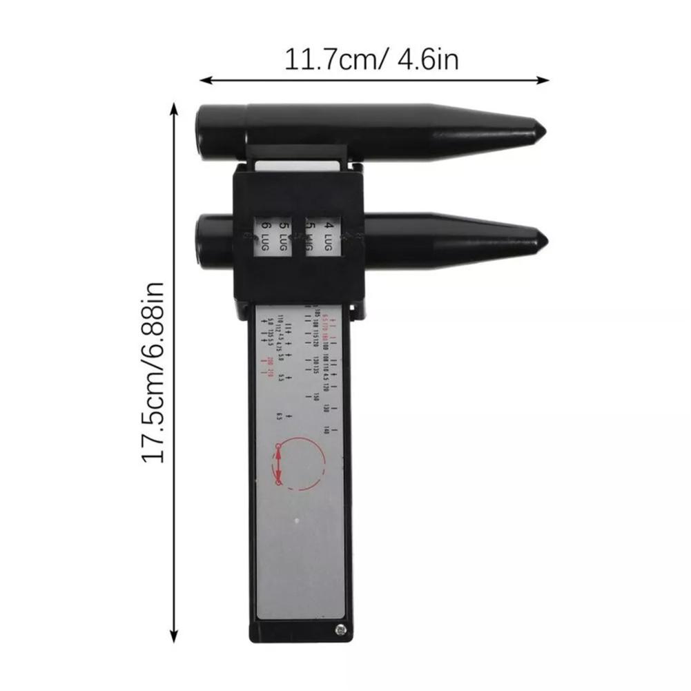 PCD Gauge, 4 5 6 8 Holes Lug Bolt Pattern Gauge, Tire Repair Tools, Sliding Measuring Gauge, Stud Bolt Pattern Measuring Tool