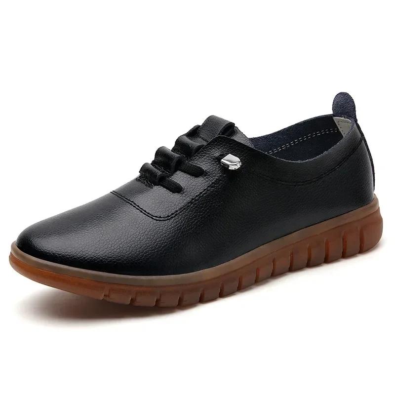 Women's Sneakers Casual Shoes PU Leather Lightweight Designer Loafers Breathable Slip on Women Flat Shoes Zapatos Mujer 2025