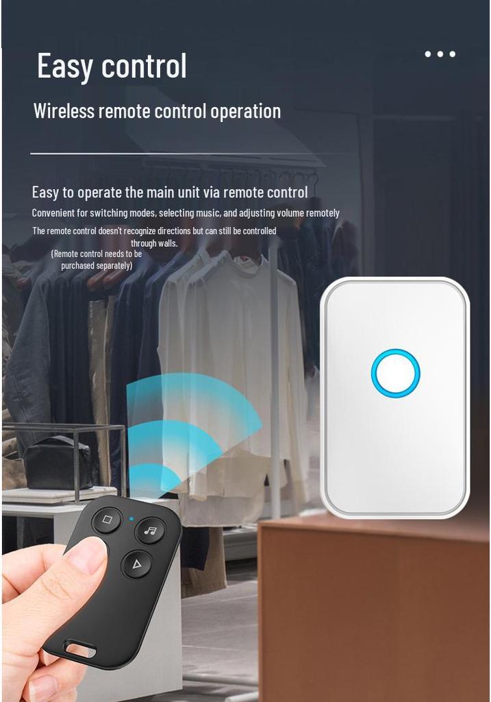 Rechargeable Infrared Doorbell with Voice Welcome Sensor
