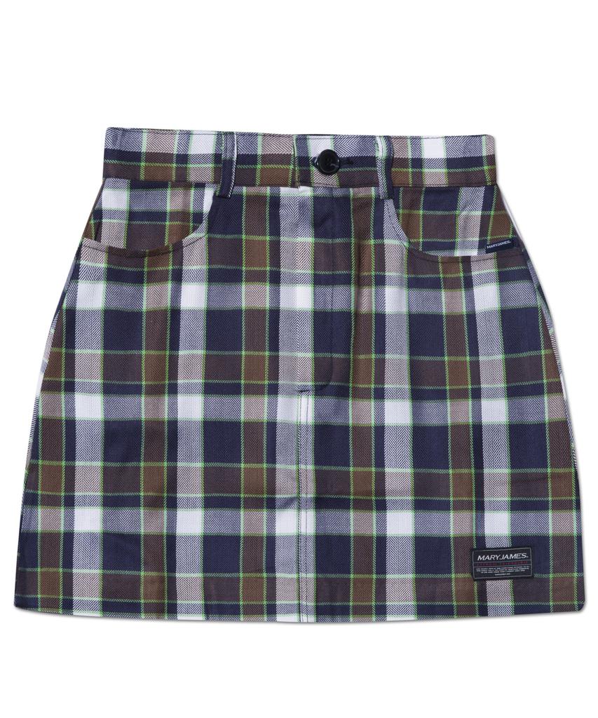 Mary James (W) Wintry Skirt - Navy