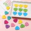 10 etichette acriliche con ciondolo a forma di cuore d'amore per la realizzazione di gioielli, orecchini fai da te