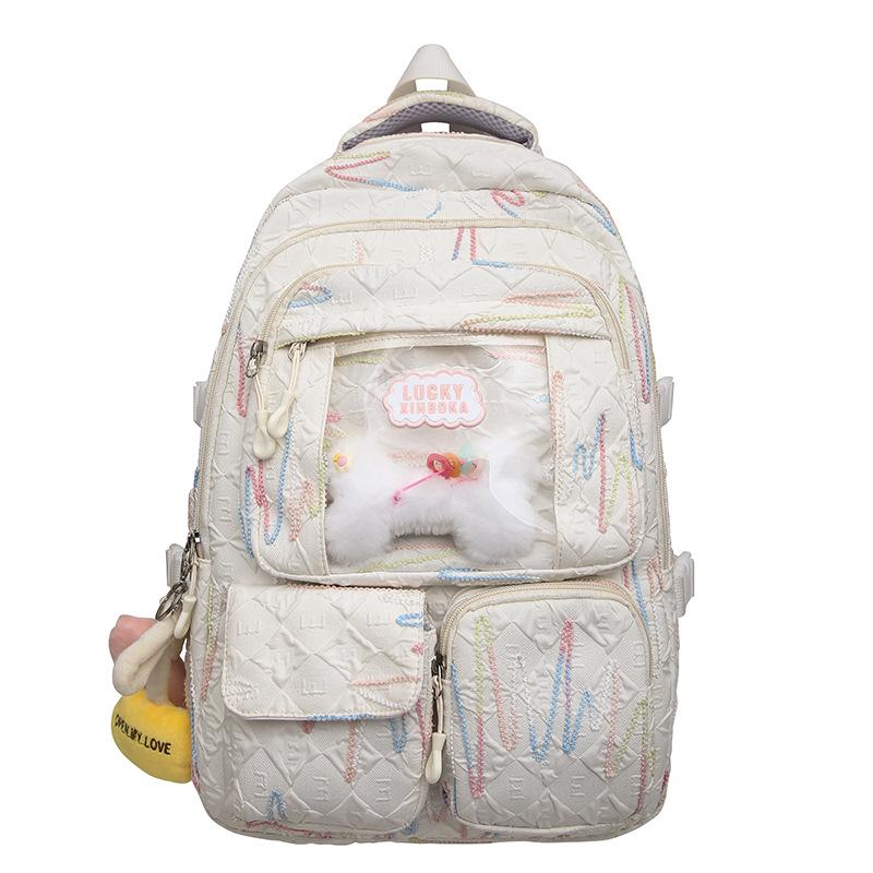 Schoolbags for Children Elementary School Students  Girls  Junior High School Students  High School Pain Bags  Multi Layer Backpacks