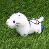 Take Off Chibikko Kingdom Small Animal Plush Toy White Tiger with Ball Chain Palm-Sized