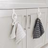 Creative Kitchen Cabinet Towel Rack No-Drill Hanging Organizer Multi-Purpose Dishcloth Holder Wall-Mounted Storage Hook
