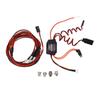 30A Brushed ESC Set 2 Channel Output Dual Brake Electronic Speed Controller with Red White Lights for 1 18 1 24 1 28 RC