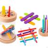 Wooden Learning Color Sorting Toy Classification Box Development Geometric Shape Matching