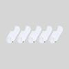 [5PACK] 1507 Mono Mesh Hidden Socks - Snow White