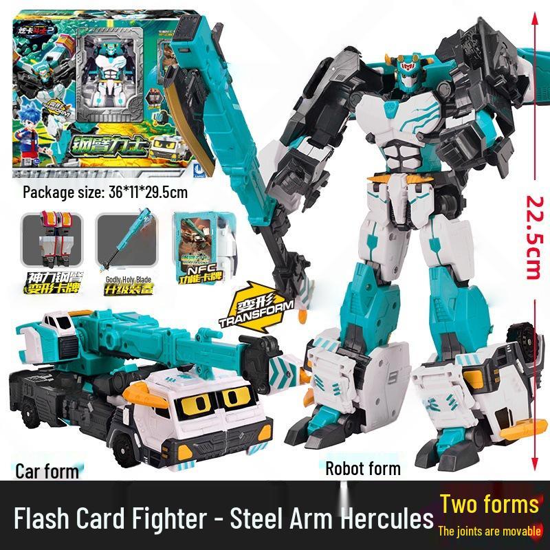 Authentischer Flash Card Fighter 3: Roter Seelenkönig Phantom Schnelle Verwandlung Roboter Spielzeug