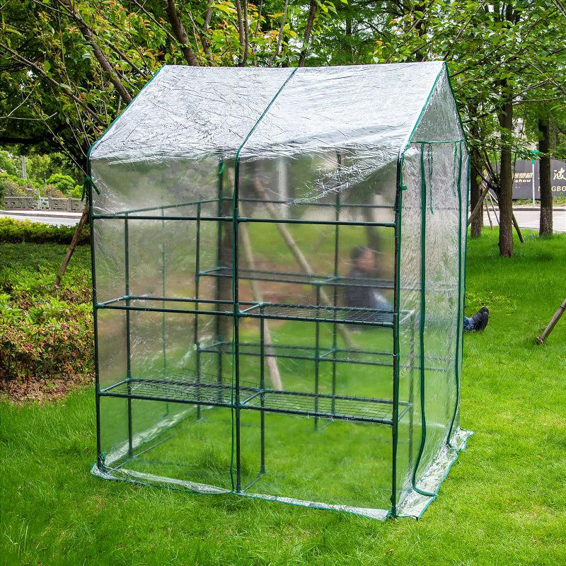 "Outdoor Balcony Greenhouse Insulated Shed for Garden Succulents and Bougainvillea"
