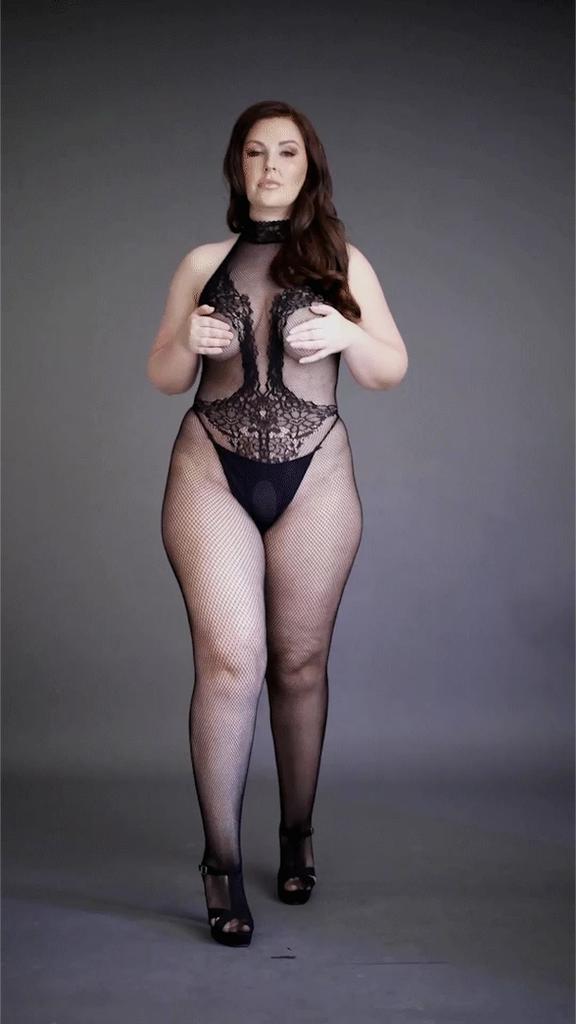 Le desir - Plus Size fishnet stocking