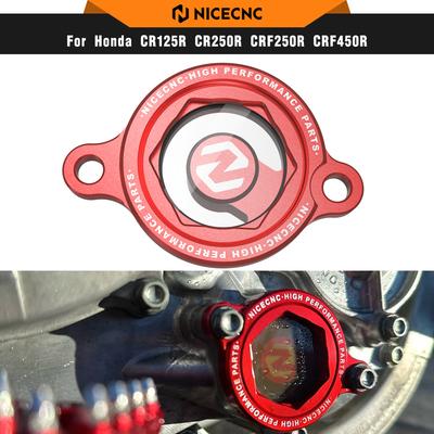 NICECNC Transparente Motorölfilter-Abdeckkappe Für Honda CRF250R CRF250RX CRF450R CRF450RWE CRF450X CRF450RX CRF450L CRF450RL