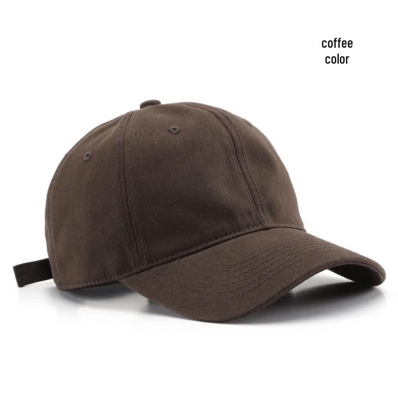 Custom Embroidered Light Color Baseball Cap with Duckbill and Deep Crown for Large Head Sizes