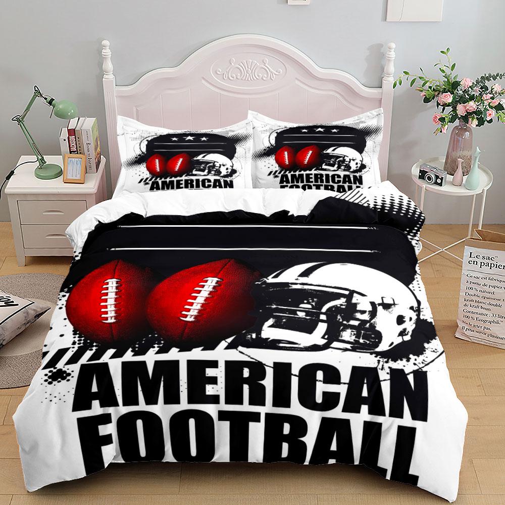 National Football Poster Duvet Cover Set King Queen Double Full Twin Single Size Bed Linen Set