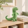 Green Lizard Plush Doll, Soft Stuffed Animal, Fuzzy Realistic Figure Doll with Big Eyes, Cute Collectible Gift for Kids Adults