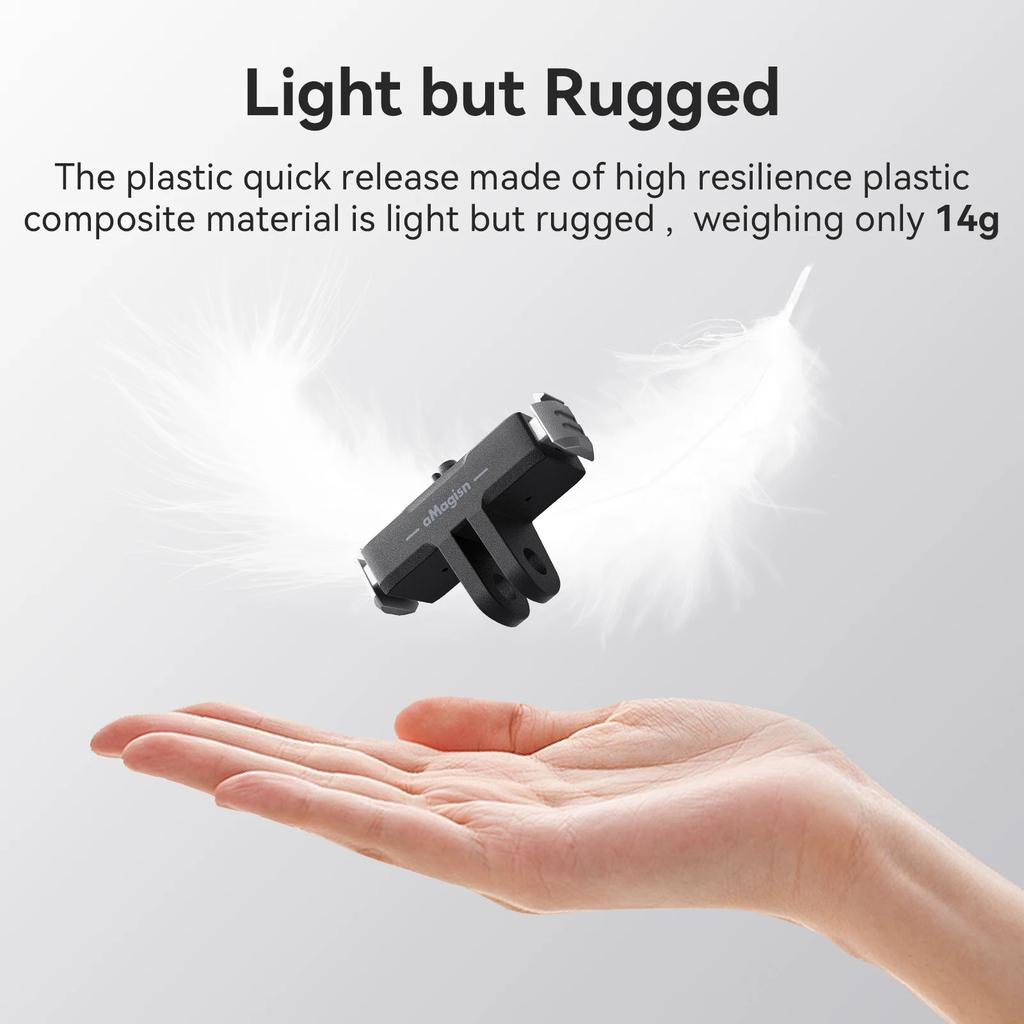 Magnetic Quick Release Base for GoPro Hero 13 Plastic Extension Mount Adapter Holder Bracket for Go Pro Hero 13 Black Accessorie