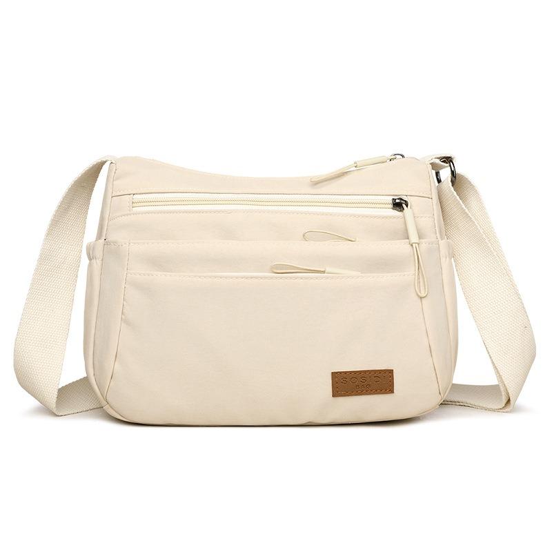 

New women s messenger bag multi-layer large-capacity shoulder bag casual and lightweight nylon bag medium women s bag
