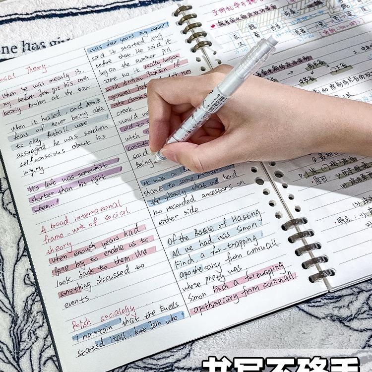 B5 Soft-Touch Loose-Leaf Notebook with Removable Coil and Stylish Binder Cover