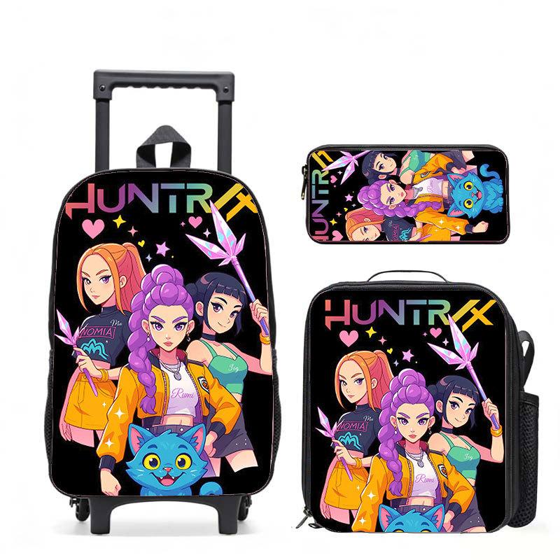 Kpop Witch Hunters Casual Backpack Digital Printing Men'S And Women'S Commuter Backpack Rod Backpack Student Bag