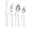 4Pcs Fashion Pearl Handle Cutlery Set Creativity Stainless Steel Knife Fork Western Steak Tableware  Table Decor Gifts