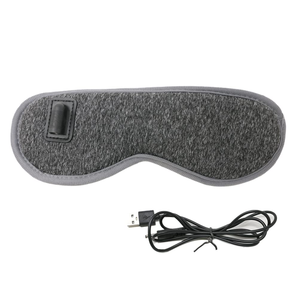 

mitas Hot Eye USB Sleep Eye Eye Relieves Eye Dark Automatic Power Light Mask, Powered, Heating, Vibration, Timer, Aid, Warmer, Care, Strain, Circles, серый
