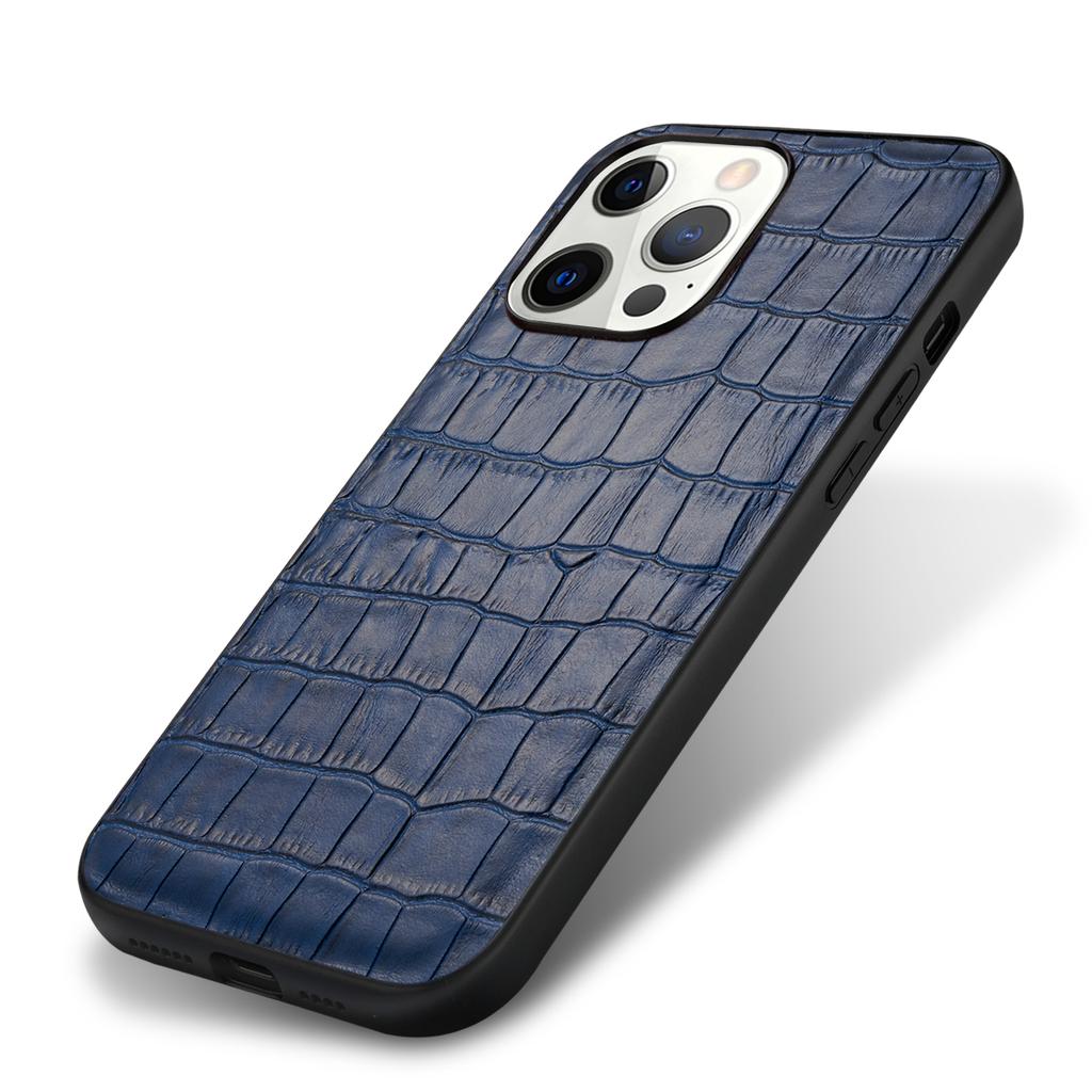Luxury Crocodile Genuine Leather Case For iPhone 15 16 14 13 11 12 Pro Max 7 8 Plus X XR XS Shockproof Cover