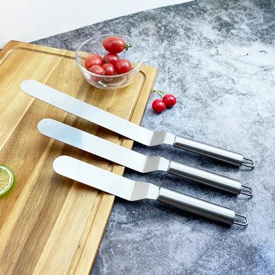 6/8/10 palcová nerezová cukrářská špachtle Krém na dorty Špachtle na vyhlazení dortu Nástroje na zdobení dortů Kuchyňské doplňky