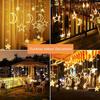Star Moon String Lights LED Curtain Fairy Lights Christmas Garlands For Bedroom Wedding Party Garden Camping Patio Room Decor