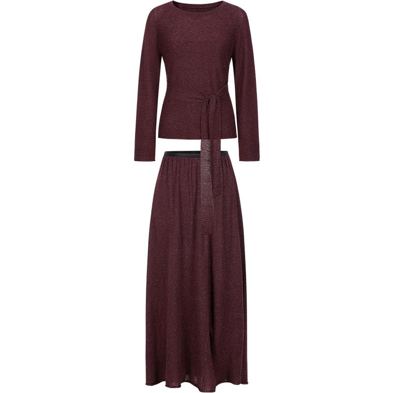 Juzhi Annakou Knitted Sweater & Skirt Two-Piece Set M