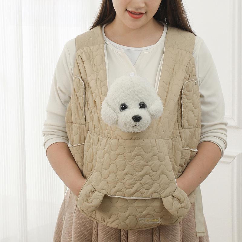 Sac de transport portable Fluffybaby pour animaux de compagnie – Grand sac de transport souple et respirant pour chiens et chats