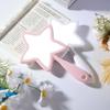 Pentagram Shape Handheld Mirror With Hanging Hole Beauty Make-up Mirror  Woman