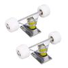 2PCS   Trucks Set with 4 Wheels Aluminum Alloy 5 Inch Shock Absorption  Board Truck for Replacement