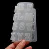 Silicone Alphabet Mould,Letter Non-Stick Chocolate Moulds,Baking Mold,Handmade Wax Resin Moulds,DIY Letter Jewelry Molds