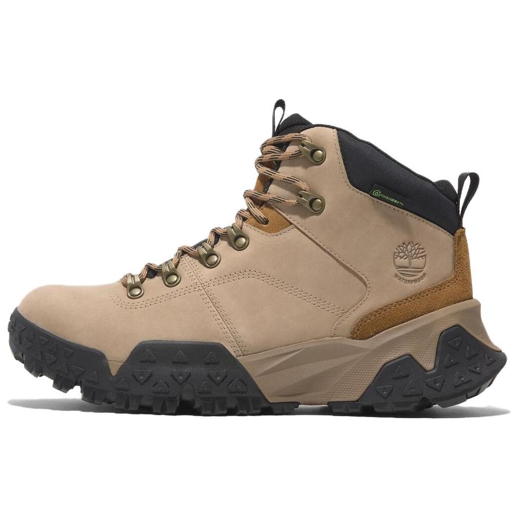 Timberland Motion Scramble Comfortable Lightweight Slip-Resistant Waterproof Mid-Top Outdoor Functional Shoes Men shoes Beige A6CENEN3