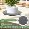 2Pcs Plastic Plant Saucer Reusable Flower Pot Drainage Trays Fast Drying Cup Absorbent Trays Indoor Outdoor Home Garden Supplies