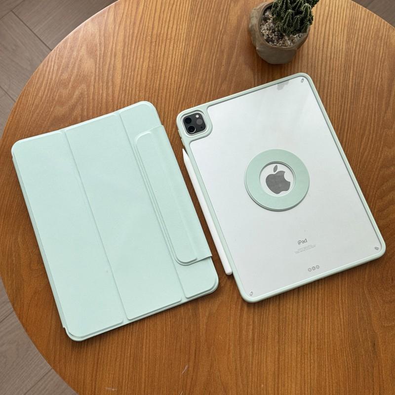 Slim Magnetic Folio Case IPad Pro Air 8 10th Gen 10.2 Inch With Stand Support No Pencil Slot Acrylic Full Cover