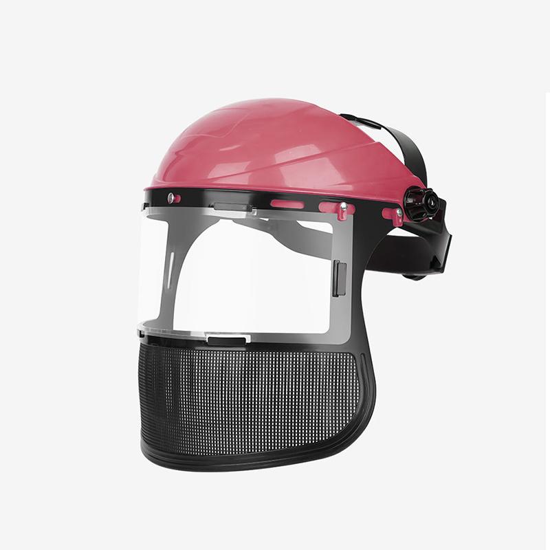 1PC New Garden Grass Trimmer Safety Helmet Hat With Full Face Mesh Protective Mask For Logging Brush Cutter Forestry Protection