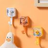 Adhesive Hooks Cute Animal Design No Drill Wall Mount For Bedroom Dorm Modern Home Decor Strong Adhesion