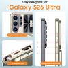 With Card Holder Sliding Camera Cover And Stand For Samsung Galaxy S26 Ultra Phone Case, Anti-Fall PC+TPU Wallet Case-Champagne
