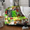 Plants Vs. Zombies Blanket Durable Comfort Great for Bedding Sofa Seaside Four Seasons Multipurpose Digital Print