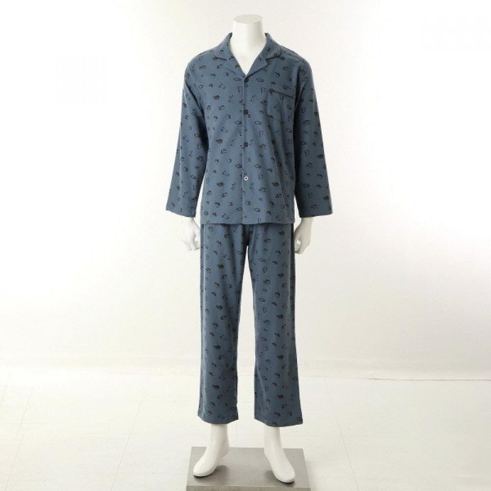 Venus Warm Cotton Fleece Cat Print Couple Pajama Set Vpa4552w