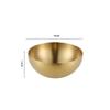 Fruit Salad Bowls Golden Stainless Steel Large Capacity Korean Style Food Container Soup Rice Noodle Kitchen Tableware for Home