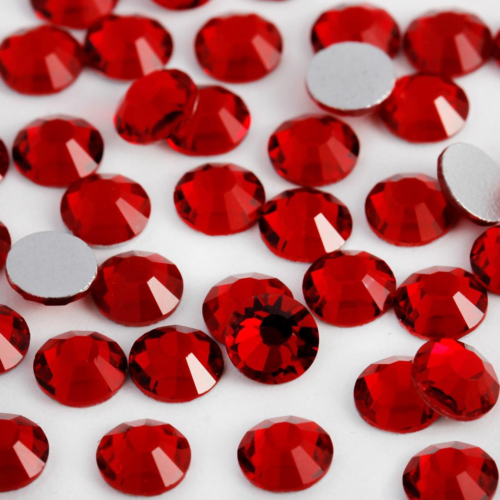 Flatback Loose Rhinestones Glass Glue on Eco-Friendly 12 Facets Bulk 1440pcs for Nail Art