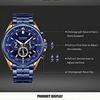 Curren-Men's Business Sports Fashion Waterproof Watch Six Pin Timing Calendar Quartz Watch