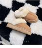 Wool slippers women's outer wear 2025 new winter fur integrated thick-bottomed bag head fluffy slippers plush snow boots