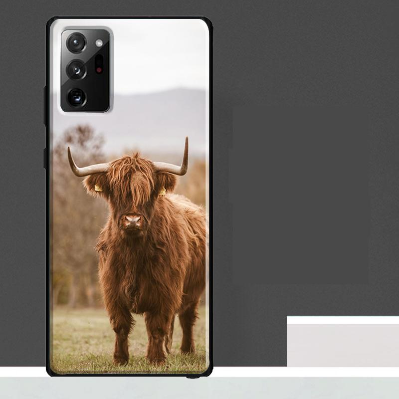 Hochlandrinder Hülle Für Samsung Galaxy S25 S24 S23 Ultra S9 S10 S20 S21 S22 Plus S23 FE S25 FE Handyhülle
