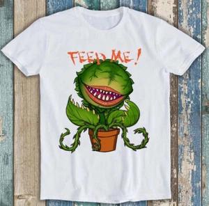 Feed Me Audrey II Seymours Little Shop Of Horrors Gift Tee Black T Shirt M1850