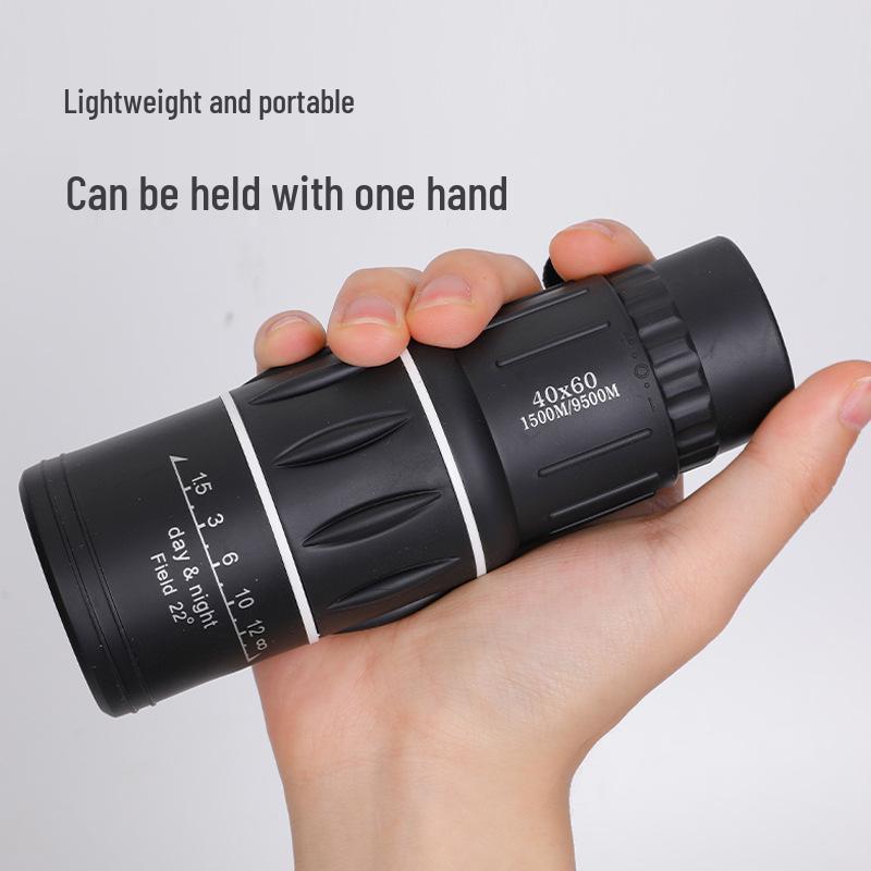 High-Power 40X60 Monocular Telescope - HD, Night Vision, Wide Angle, Handheld