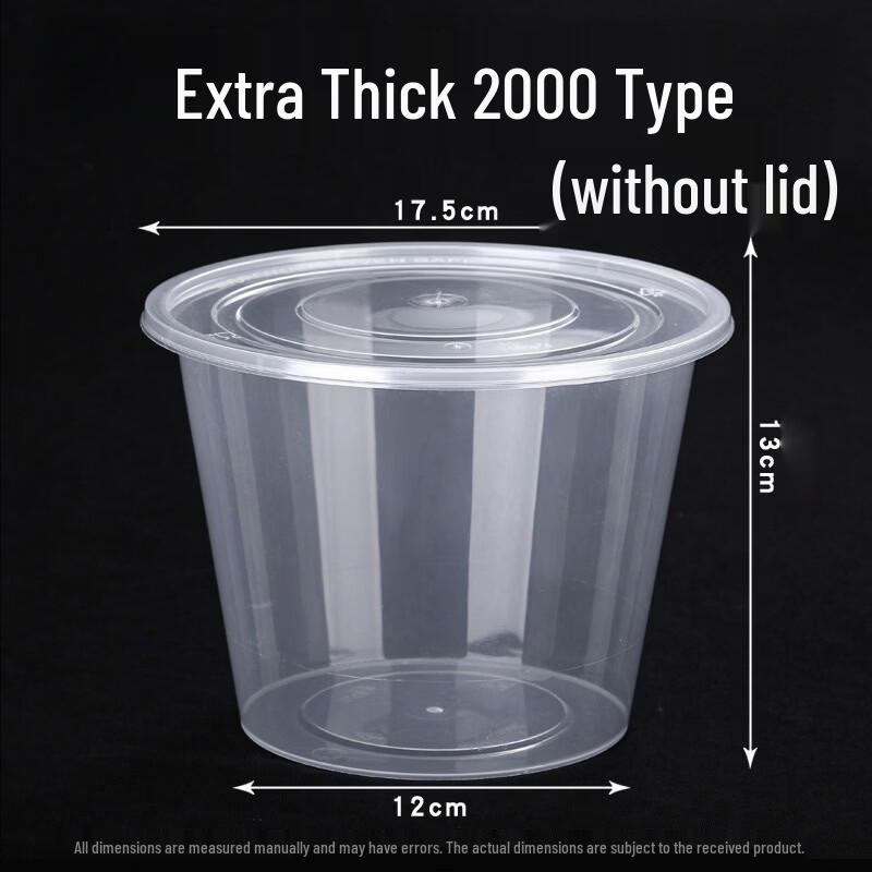 Deshangyuan Disposable Thickened PP Food Containers (Lidless)