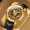 Men Mechanical Watch Creative Rotating Dial Roulette Automatic Wristwatch Luminous Waterproof Watches