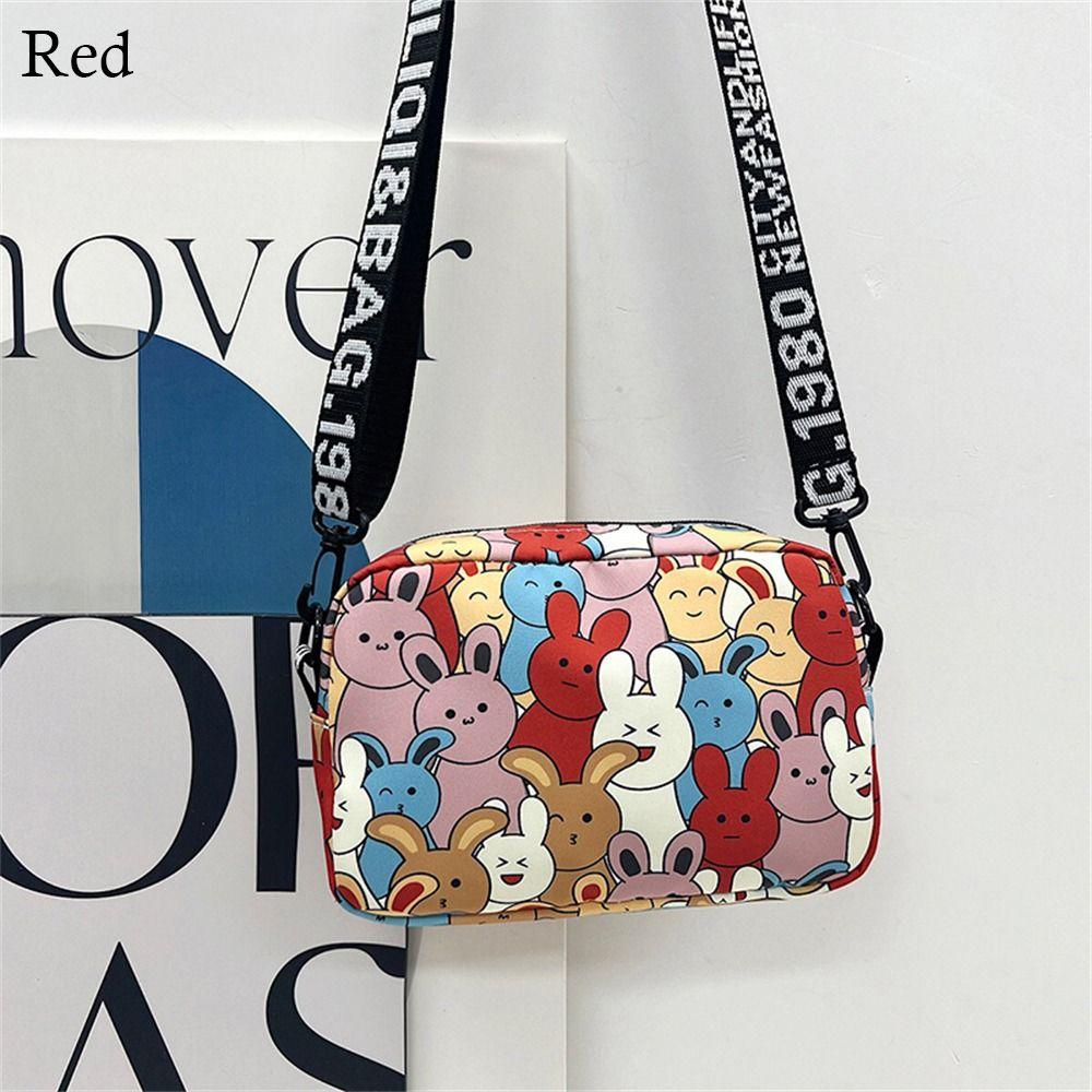 Módní oxfordské tašky přes rameno, roztomilé kreslené králíky, tašky přes rameno s velkou kapacitou, dámské crossbody tašky s malými čtvercovými taškami